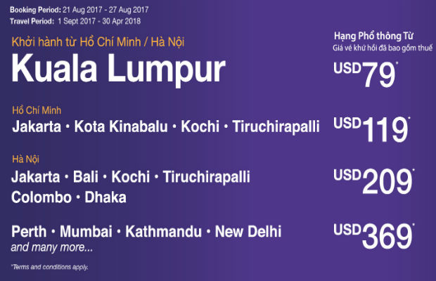 Gia hạn khuyến mãi Malindo Air chỉ từ 79 USD