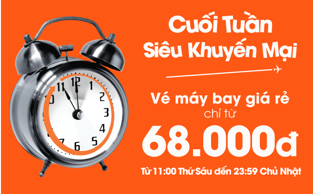 Jetstar tung vé siêu khuyến mãi chỉ từ 68.000 đồng!