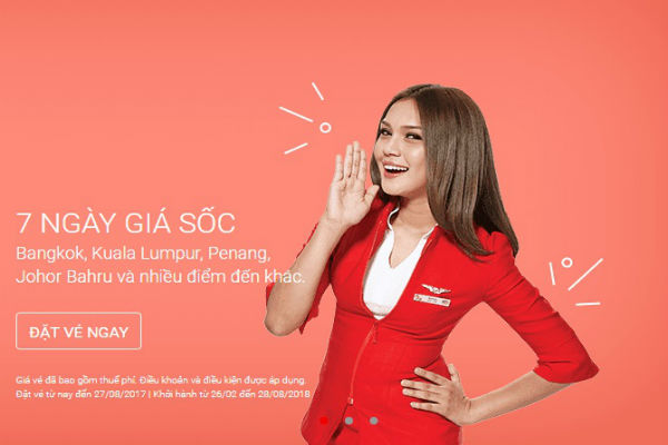 Air Asia khuyến mãi hàng ngàn vé máy bay đi châu Á, Úc
