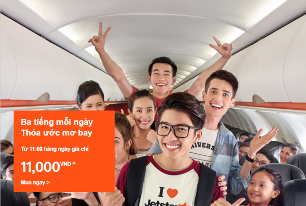 Siêu khuyến mãi từ 11.000đ, du lịch nước ngoài thả ga cùng Jetstar