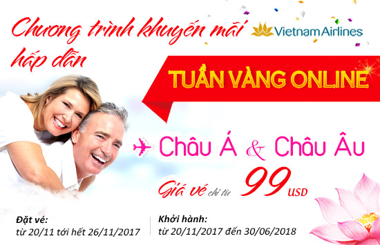 Ngập tràn vé rẻ Vietnam Airlines, bay tha ga nhiều chặng hấp dẫn