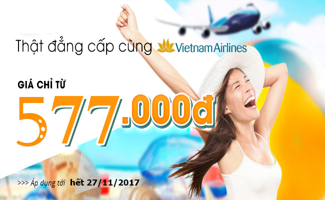 Từ 577,000đ có ngay vé Vietnam Airline bay nhiều chặng nội địa hấp dẫn