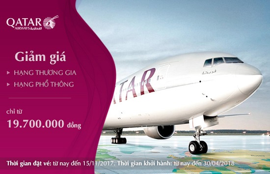 Từ 19.700.000 đồng có ngay vé Qatar bay châu Âu thả ga