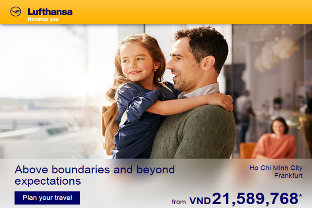 Bay châu Âu cùng vé khứ hồi Lufthansa giá chỉ từ 21 triệu đồng
