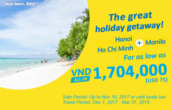 Cebu khuyến mãi: từ 75 USD có ngay vé bay Manila thỏa thích