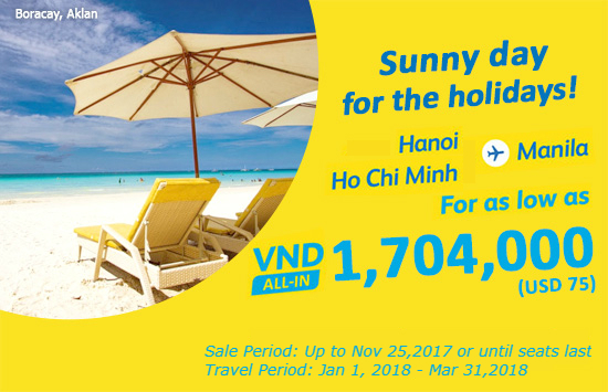 Chỉ từ 75 USD bay ngay Manila cùng vé rẻ Cebu Pacific