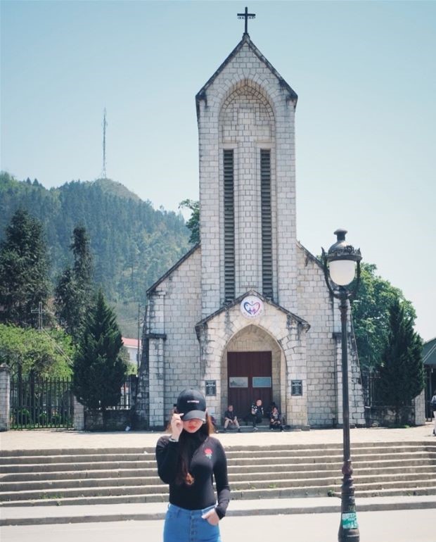 dia diem du lich sapa - nha tho co sapa